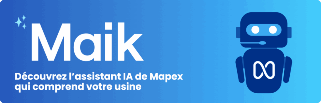 Bannière pour accéder à toutes les informations sur l’assistant IA de Mapex.