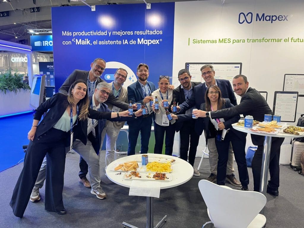 Mapex team at the digital transformation networking event at Advanced Factories 2026